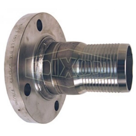 Dixon King Combination Nipple, 12 in, Class 150 ASA Flange x Hose Shank, 316 SS, Domestic RFST120